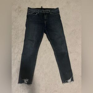 Hudson Nico raw hem skinny jeans
